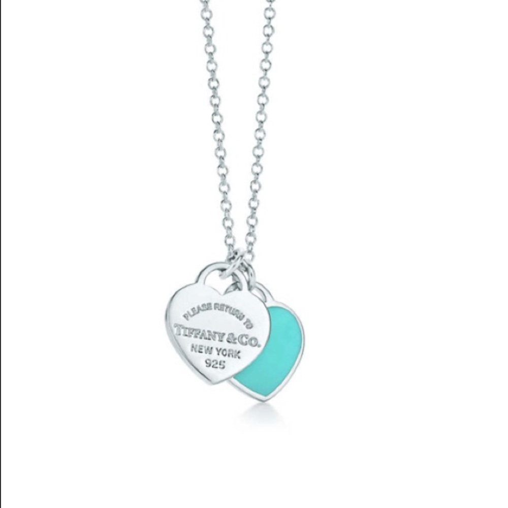 TIFFANY® Mini Double Heart Tag Pendant